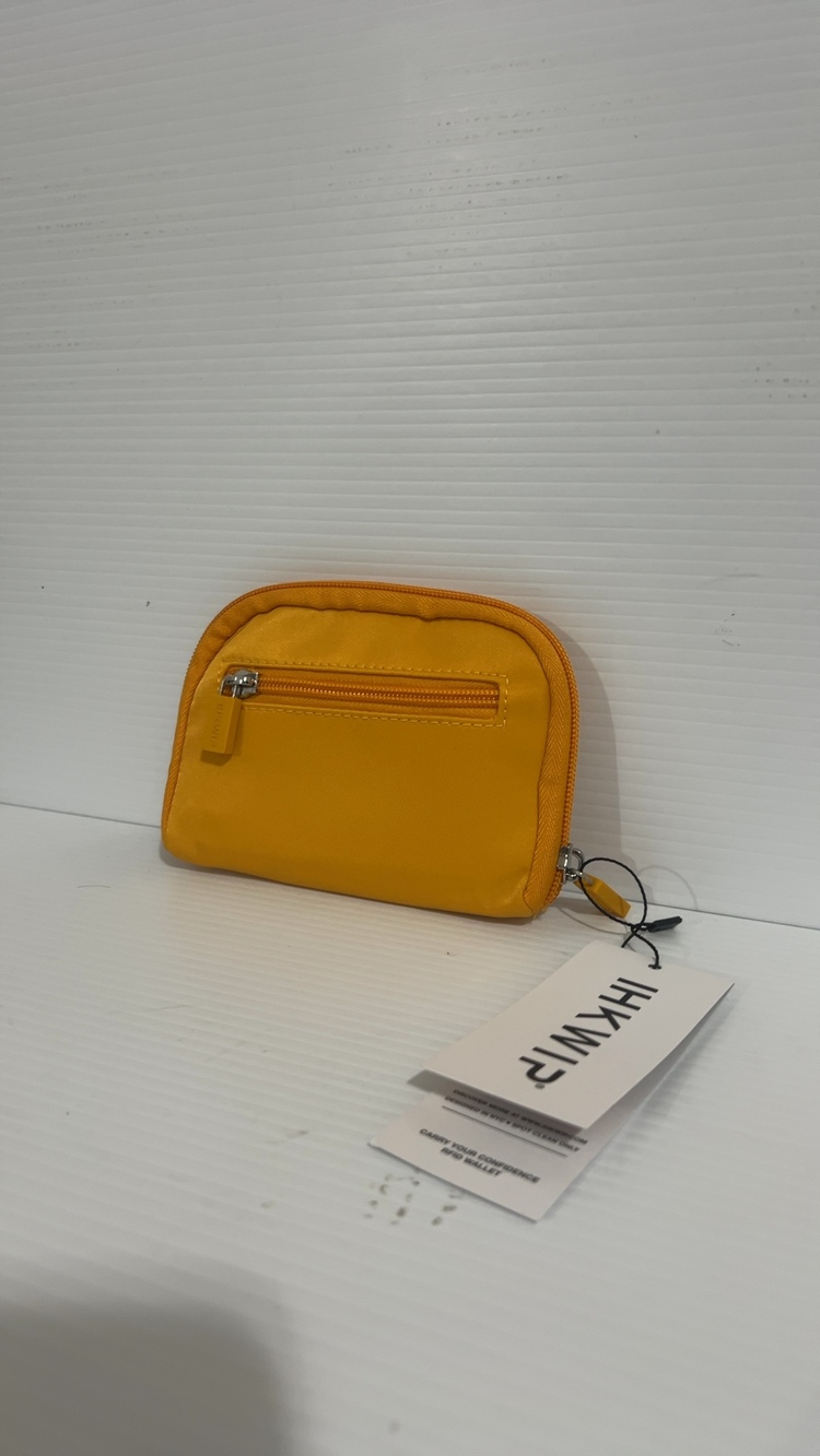 HKWP Yellow Small Zip Wallet